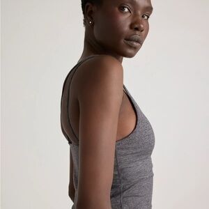 Quince Ultra Soft Strappy Cropped Tank